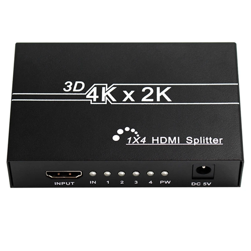 

New Hdmi Splitter One Point Four 4K60 Video Computer Hd Same Screen(US Plug)