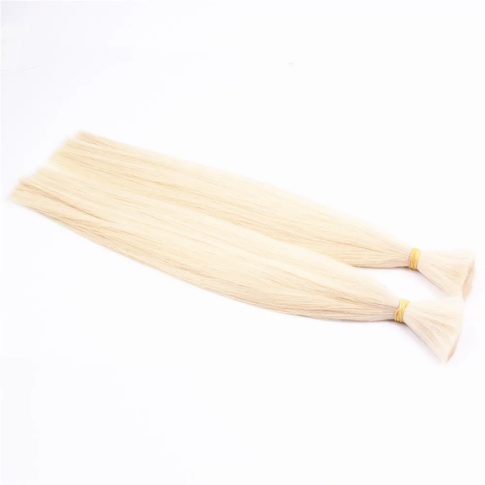 100% Human Hair Bulk High Quality Remy Machine Hair