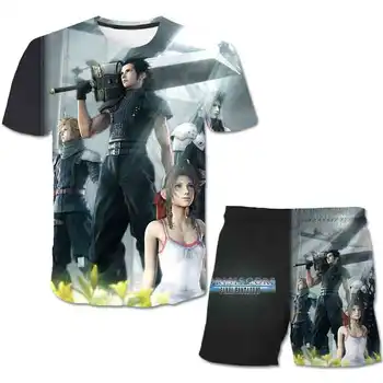 

3D printed Final Fantasy series Kids Boys Clothes child Clothing Sets T- Shirt+Pants Casual Sport Suits Toddler Sets Toddler
