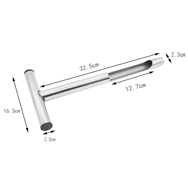 12.8 ' A Talajmintavevő Szonda T-Stílusú Fogantyú Talajvizsgálati Készletek 2Db Minta Táskák Talajmintavételi Eszköz Garden Lawn Farm Golf Mezőhöz - Image 6