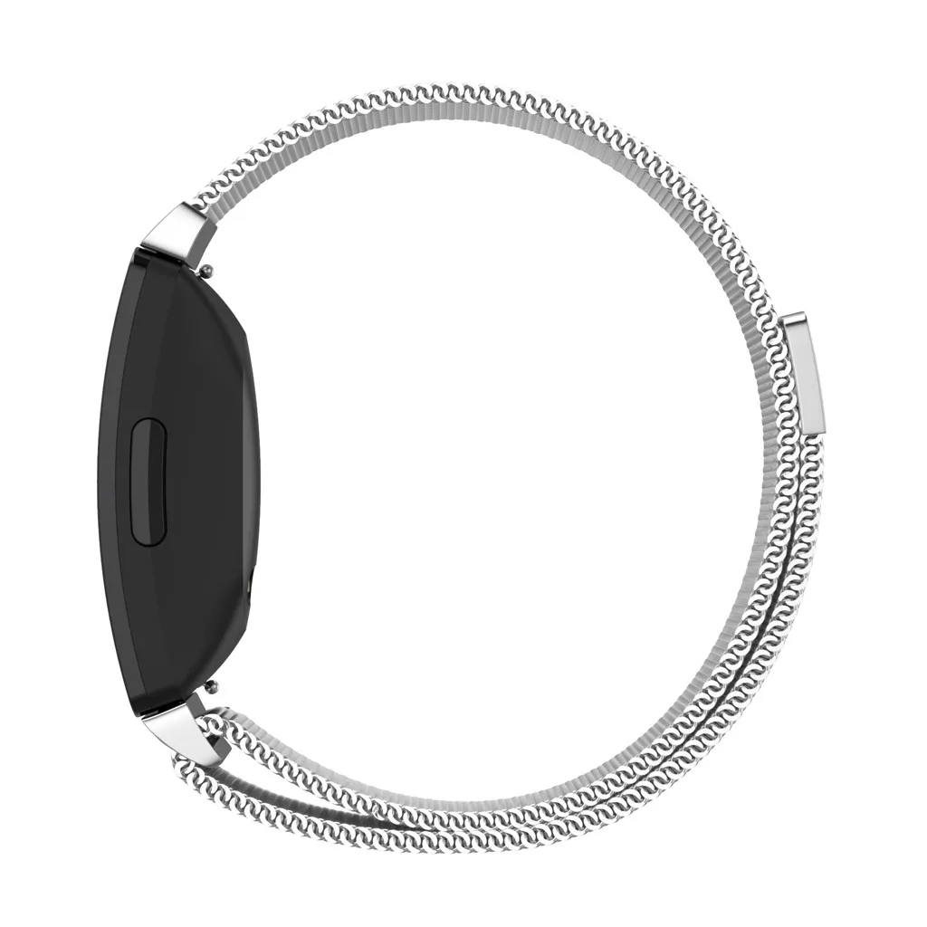 Миланские часы из нержавеющей стали ремешок браслет+ пленка для Fitbit Inspire Смарт часы браслет подходит для 155 мм-215 мм запястья