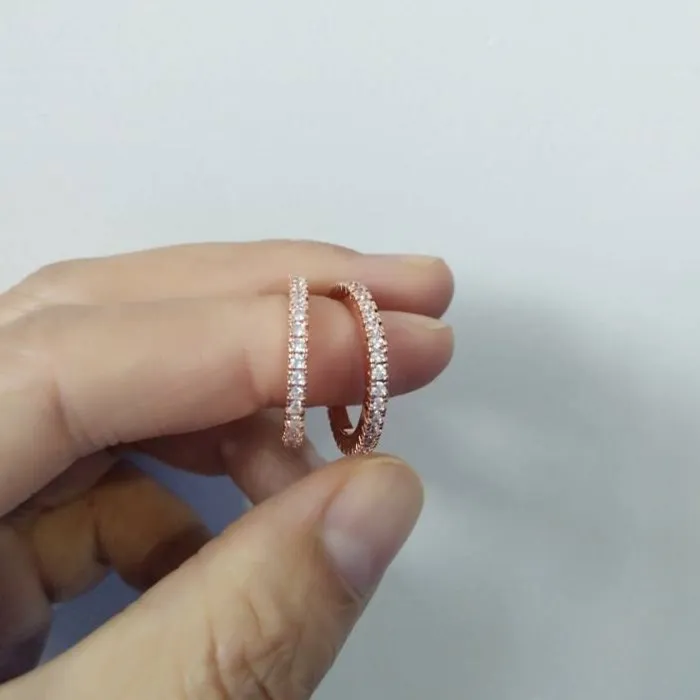 Красивые серьги-Клипсы из кубического циркония AAA ZAKOL, хрящи, модные серьги-манжеты в виде листьев, Женские Ювелирные аксессуары FSSP3017 - Окраска металла: Rose Gold Color