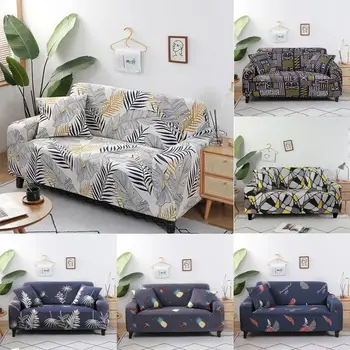 

1/2/3/4 Seater Geometric Couch Cover Stretch Slipcovers Set Elastic Sofa Cover for L Shaped Sectional Corner Chaise Longue Sofa