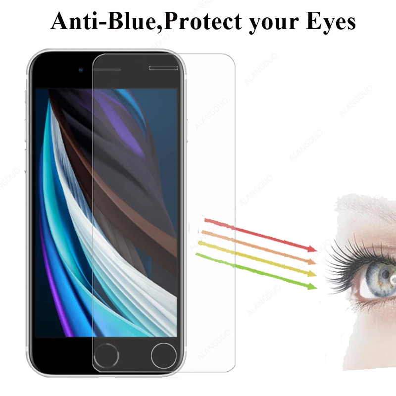 Защитное стекло для iPhone SE 8 7 6 Plus 11 pro max XR закаленное Xs X 6s 5s plus 2020|Защитные стёкла и