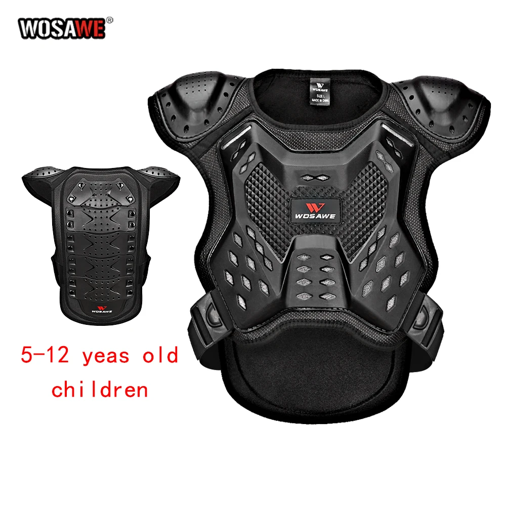 WOSAWE Kids Armor Body Chest Spine Protection Ourdoor Sports Ska