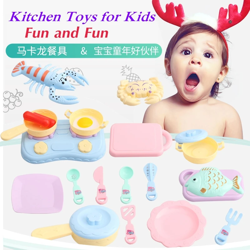 

Kitchen Tableware Toys 20-piece Simulation Kitchen Toys Macaron Color Mini Tableware 20-piece Unisex Suitable For 7-14 Years Old