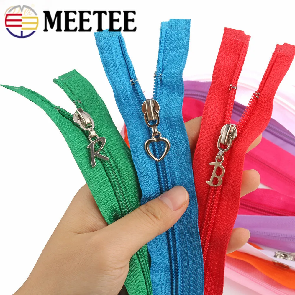 10 шт. Meetee 5 #60 см карамельных цветов нейлоновая застежка-молния для брюк одежды