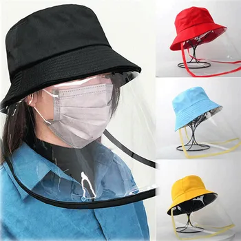 

Anti-spitting Protective Cap Cover Outdoor Fisherman Hats Splash-Proof Face Shield Hat-Mounted Transparent Mask Anti-fog Saliva