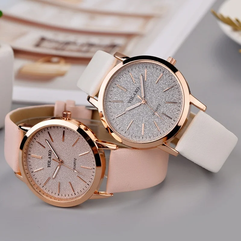 

1PC Fashion Women Watches Ladies Watch Simple Leather Analog Quartz Wrist Quartz Clock for Womens Montre Femme