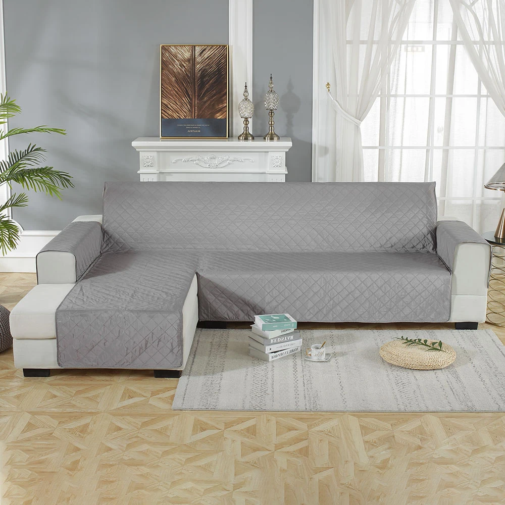 Waterproof Sofa Slipcover Non-slip Soft Sectional Couch Covers Pet Furniture Protector Slipcovers Right Left Arm Sofa Cover
