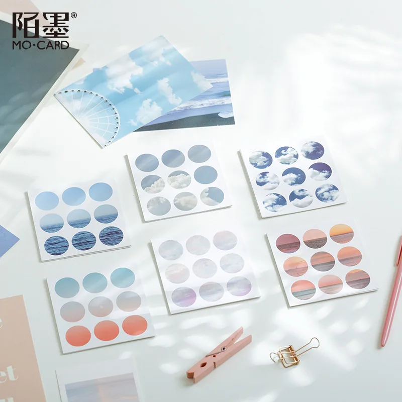 81 Pcs Dots Стикеры красочная самоклющеяся Декоративные наклейки для дневника альбом