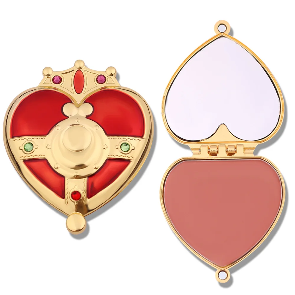 

Sailor Moon Makeup Cheek Blush Mirror Powder 6 Color blusher different color Powder pressed Foundation Face Makeup Blusher