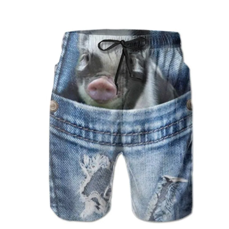 Mens Swimming Shorts Quick Dry Beach Shorts Printing Swimwear Men Summer Seaside Swimshorts Surf Sports Board Shorts Men Trunks
