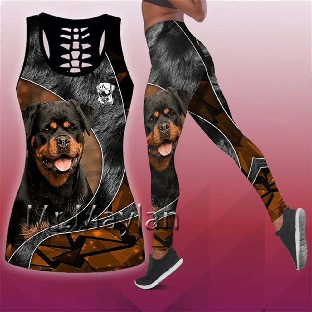 

French Bulldog 3D Digital Printed Hollow Tanktop Women Sexy Vest Girls Fashion Kawaii Tank tops Clothes ropa mujer Drop ship-889