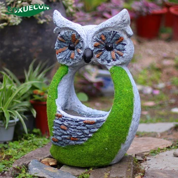 

Owl Large Floor Vases Decorative Pots for Bonsai Planter for Balcony Flower Pot Animal Outdoor Planters Garden Accessories