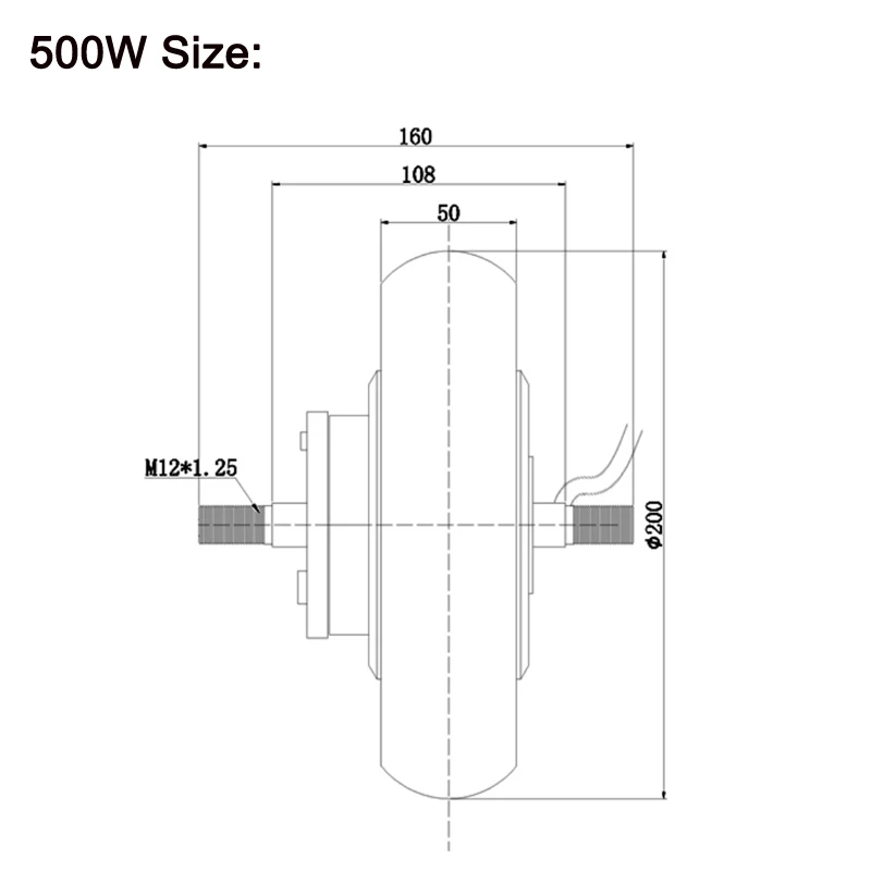 500W Size
