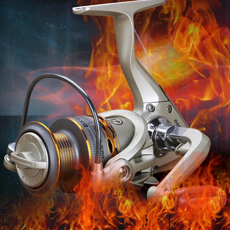 Goedkoop 2019 Nieuwe Vissen Spoel Houten Handdruk 12 + 1BB Spinning Visserijspoel Professionele Metalen Links Rechterhand Vissen Reel wielen