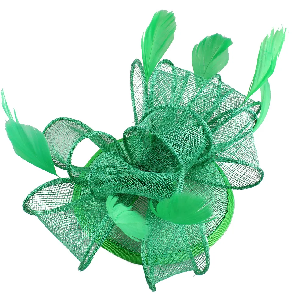 Sinamay основа с перьями темно-синий millinery sinamay петли свадебные коктейльные Шляпы перо tocados sombreros bodas 17 цветов