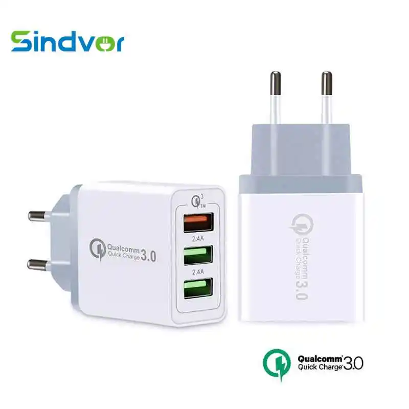 Sindvor Быстрая зарядка 3 0 USB зарядное устройство порта для iPhone 11 Xs X 8 7 быстрое