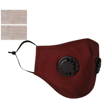 

1pc+4PC Unisex Red Cotton Mouth Mask Reusable Dustproof Washable Face Mask Anime Mask For Cycling Camp Mascarillas In stock