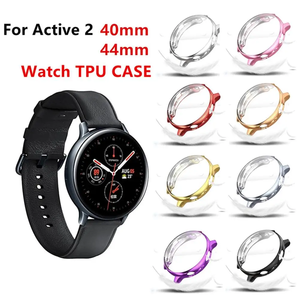 NEW [Pack of 3] All-round protective shell For Samsung Galaxy Watch Active 2 40mm 44mm Ultra-thin Soft TPU Bumper Frame Accessor