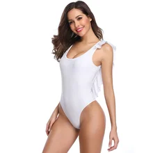 NODELAY цельный купальный костюм для женщин, облегающий купальник с открытой спиной, боди с оборками, пляжные купальные костюмы, монокини, одежда для плавания XL