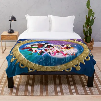 

Sailor Moon SuperS opening Throw Blanket Soft Sherpa Blanket Bed Sheet Single Knee Blanket Office Nap Blanket