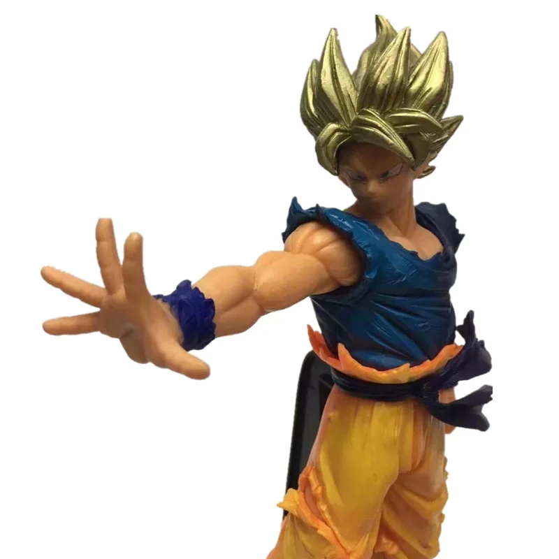 

Cheng yuan Anime Dragon Ball Z Bos Series Super Saiyan People One-Handed Goku Garage Kit Model Decoration