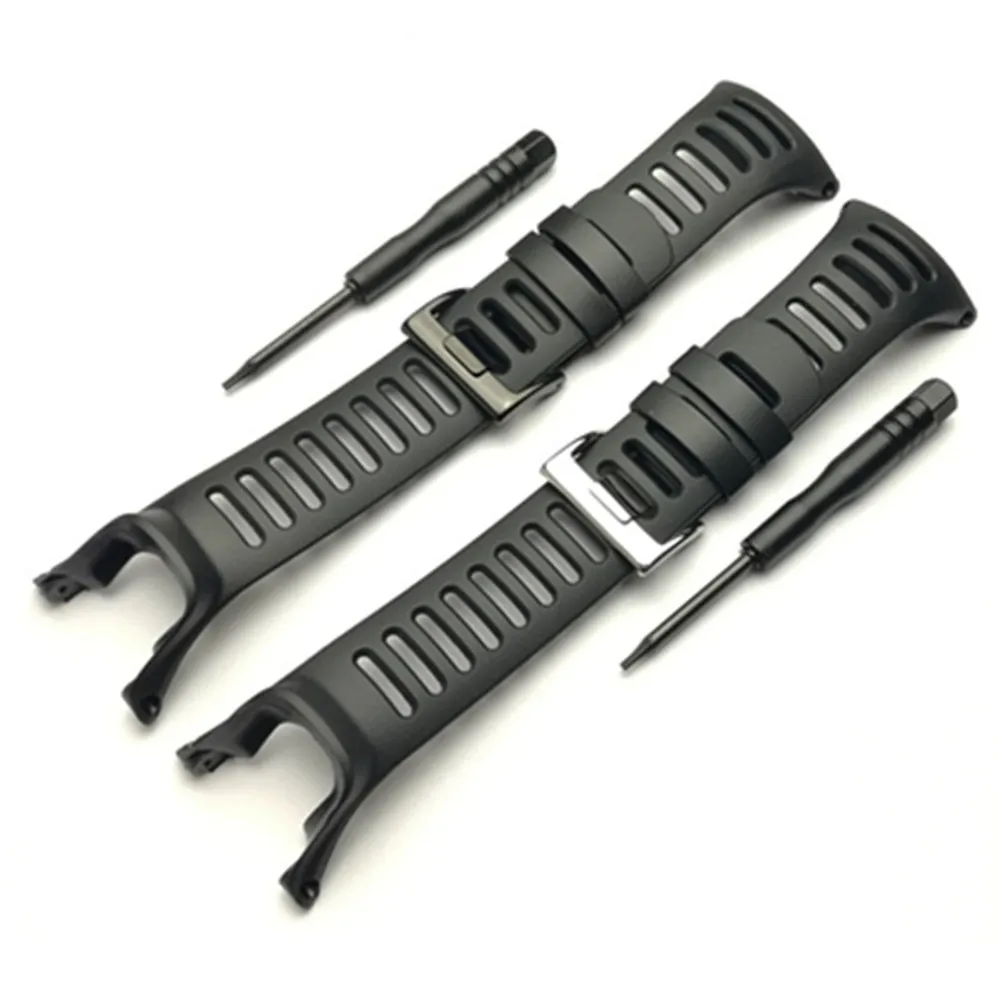 Watchband for SUUNTO Ambit 1 2 3 4 peak 2R 2S SAPPHIRE 24mm Men's Watch Rubber strap band with Screwdriver Watch Accessories