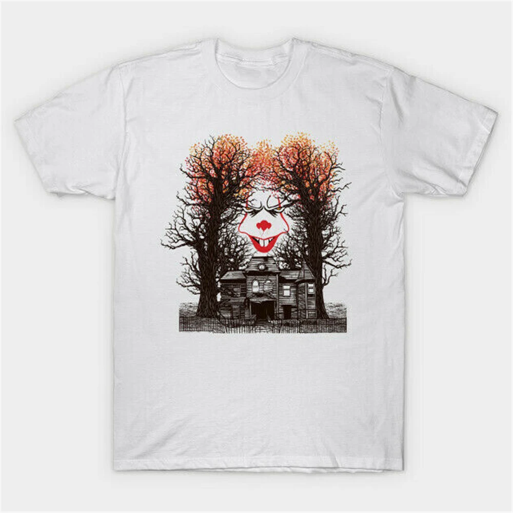 Stephen King'S It Pennywise Derry House Of Horror/белая футболка на Хэллоуин Новейшая модная |