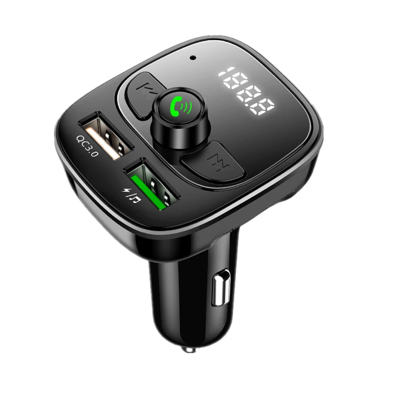 Автомобильный Bluetooth 5 0 FM передатчик беспроводной Hands Free ЖК дисплей MP3 плеер