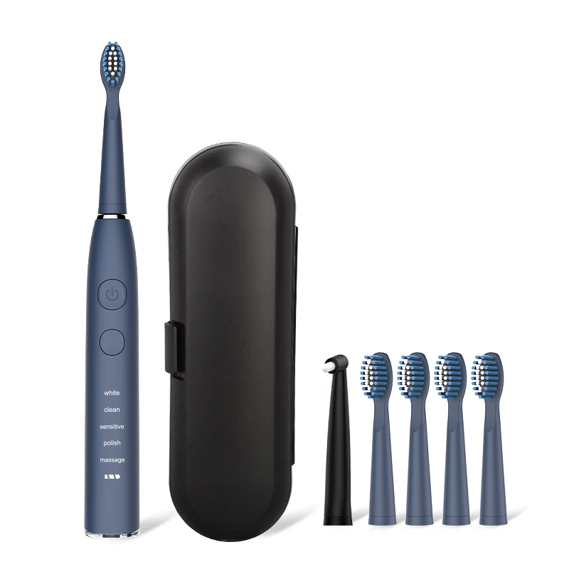 SEAGO Smart Rechargeable Electric Toothbrush Sonic for 5 modes Can Used 180 Days with 4 Brush Heads & 1 Interdental brush SG575 SEAGO Smart Rechargeable Electric Toothbrush Sonic for 5 modes Can Used 180 Days with 4 Brush Heads & 1 Interdental brush SG575