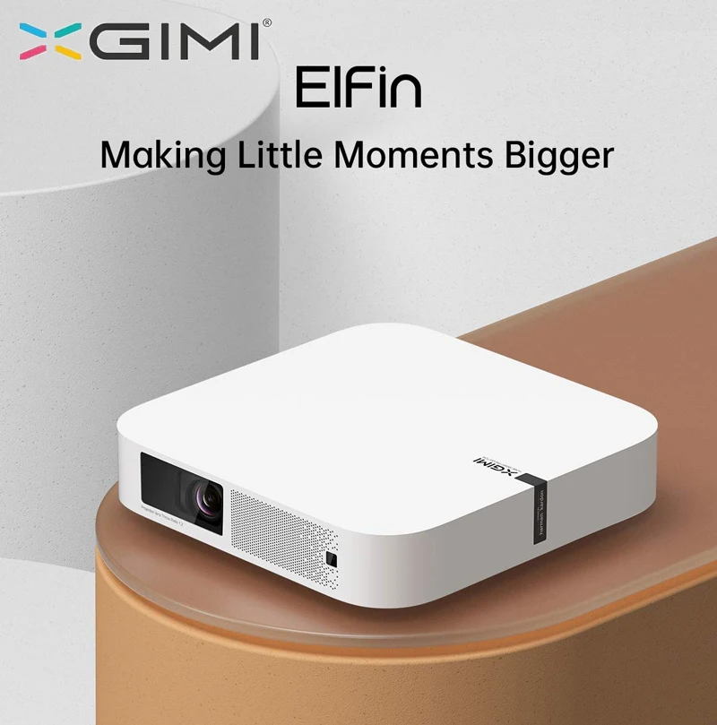 XGIMI Elfin DLP портативный мини-проектор 1080P HD Домашний кинотеатр 4K 800 Ansi 3D Android 10 0 Wifi