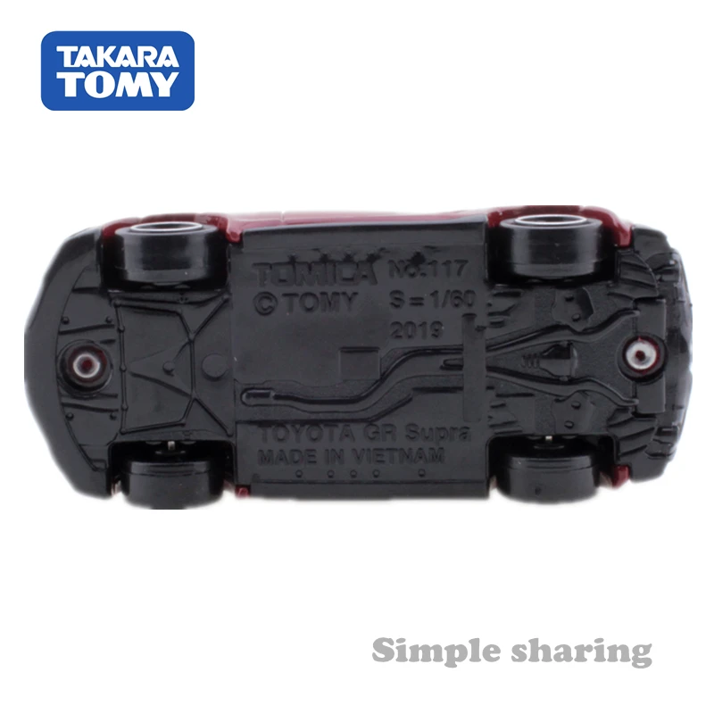 Takara Tomy Tomica No.117 Toyota GR красные весы 1/60 популярные детские игрушки Литые
