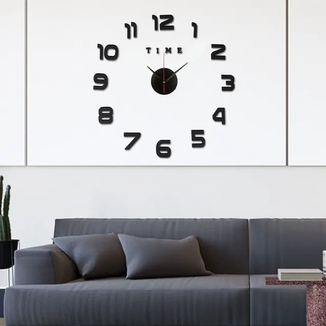 3D Wall Clock Mirror Wall Stickers Creative DIY Wall Clocks Removable Art Decal Sticker Home Decor Living Room Quartz Needle Hot 1