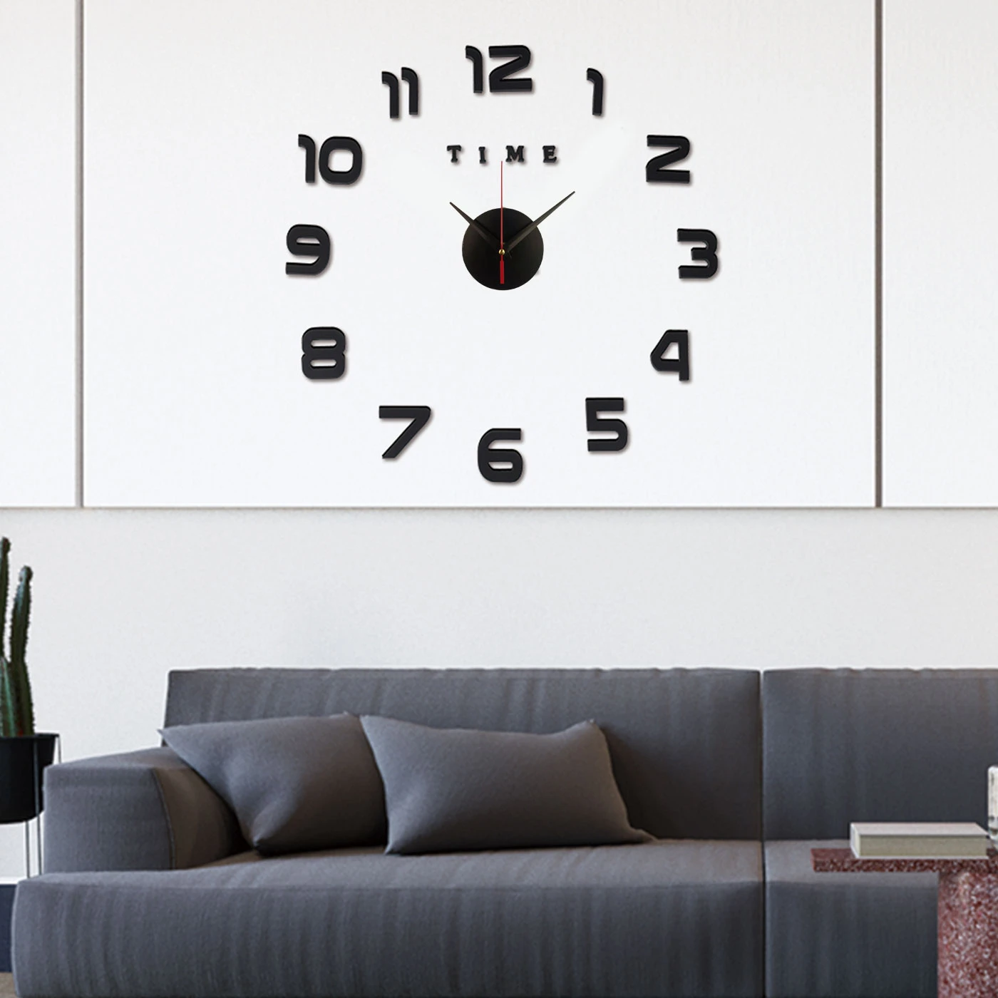 3D Wall Clock Mirror Wall Stickers Creative DIY Wall Clocks Removable Art Decal Sticker Home Decor Living Room Quartz Needle Hot atomic wall clock