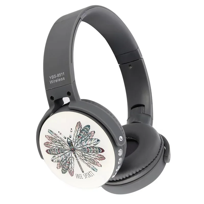 Dragonfly JINSERTA детские наушники беспроводные Bluetooth 5,0 стереогарнитура, музыка, складные граффити спортивные наушники - Цвет: Dragonfly