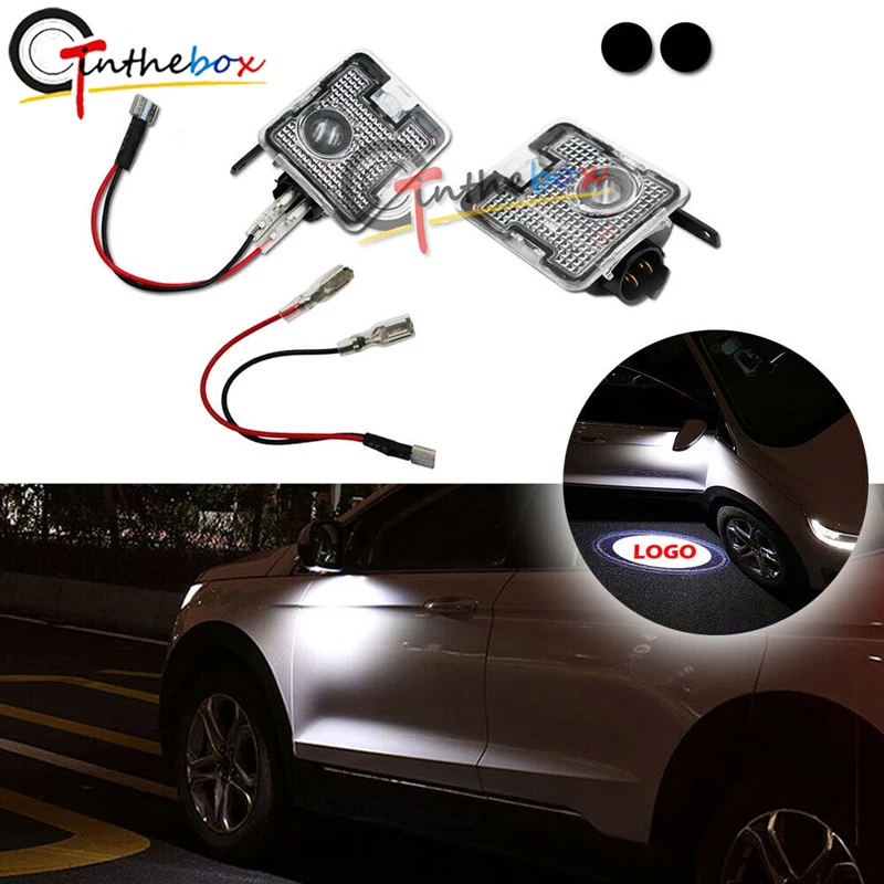 

GTinthebox 2pcs Side Mirror Puddle Ghost Shadow Laser Logo Lights For 2013-2017 Ford C-Max