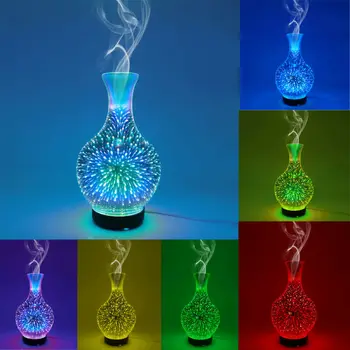 

Faroot 3D Firework Glass Essential Oil Aroma Diffuser LED Ultrasonic Humidifier Vase
