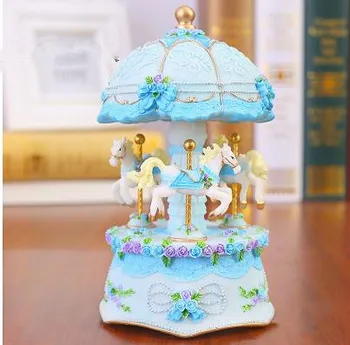 

BEAUTIFUL MUSIC BOX, CAROUSEL, THE BEST BIRTHDAY PRESENT, HOME DESKTOP DECORATION CRAFTS
