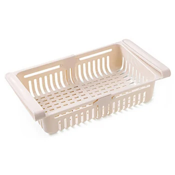 

Shelf Refrigerator Storage Box PP Hollow design Bracket Kitchen Holder