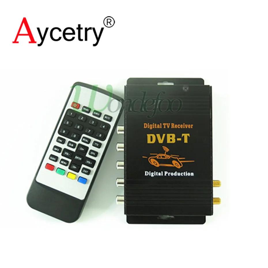 DVB T Автомобильный цифровой ТВ HD MPEG 4 тюнер приемник две антенны 140 200 км/ч