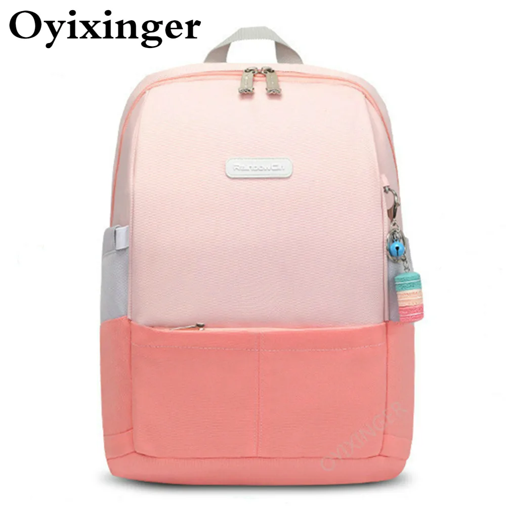 Schoolbag Backpacks Primary Girls Students for 1-6-Grade Korean-Style Candy-Colors New