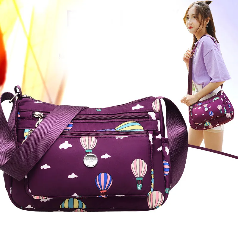 

Large Capacity Sports Casual Nylon Crossbody Bag Lightweight Fashion Shopping WOMEN'S Bag