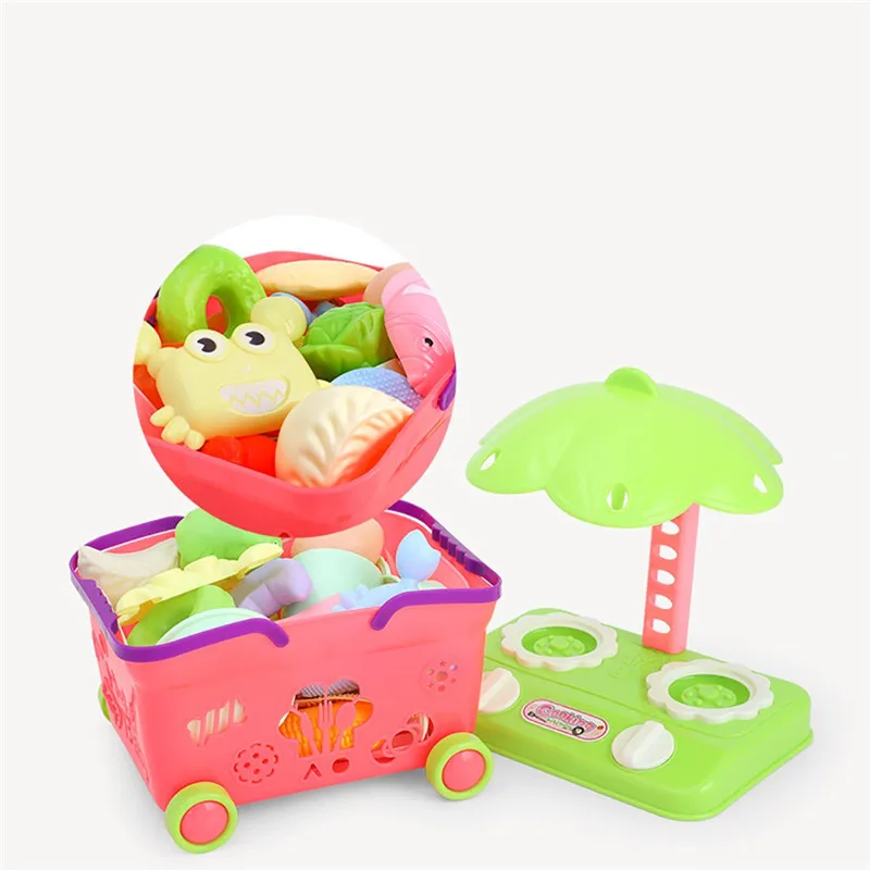 Набор кухонных игрушек DIY кухонная посуда розовый ролевые игры игрушка образование игрушка для детей девочка подарок Моделирование Кухонные Игрушки