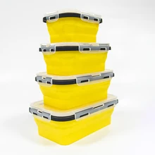 4 шт./компл. прямоугольный ланч-Коробки герметичной крышкой, для хранения пищи контейнер для путешествий