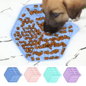 

Pet Dog Bowl Silicone Dog Slows Licking Pad Dog Feeder Dog Cat Slows Food Bowls Mat Pet Bath Accessories Dropshipping