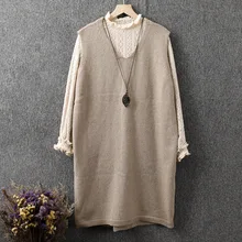 Новинка, зимний однотонный простой Свободный вязаный свитер с пуговицами на спине, жилет для женщин, 8678