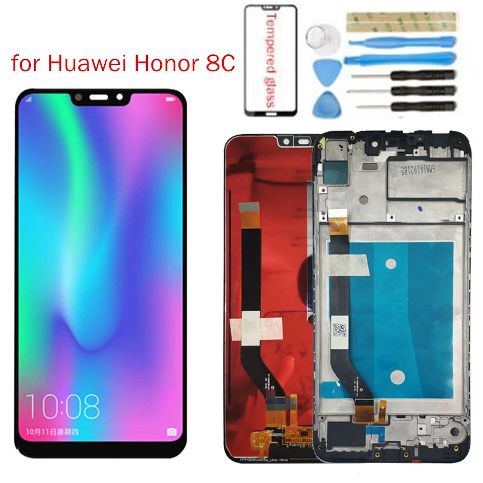 Для huawei Honor 8C, ЖК-дисплей, сенсорный экран, дигитайзер, сборка для Honor 8C, BKK-AL10, ЖК-дисплей, 10, сенсорная Запасная часть