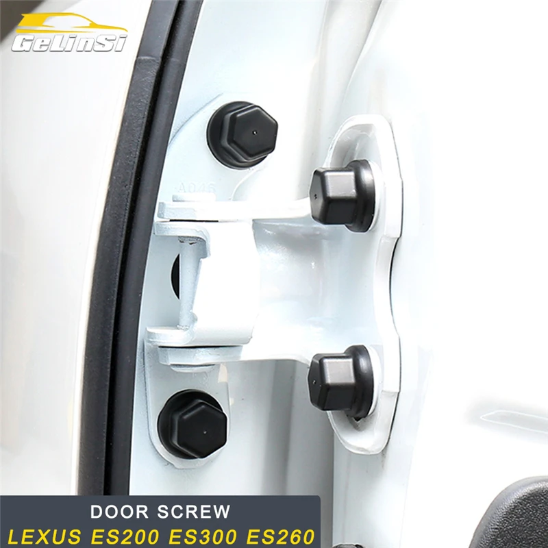 

GELINSI Car Interior Door Lock Screw Protector Cover Anti-Rust Cap Trim Stickers for Lexus ES 2018 ES200 ES300 ES260